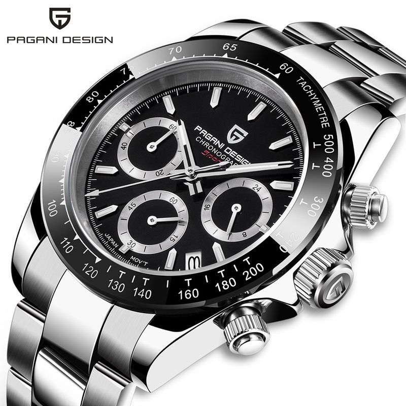 Paper Weight Crystal - Pagani Design PD1644 Męski Sportowy Chronograf