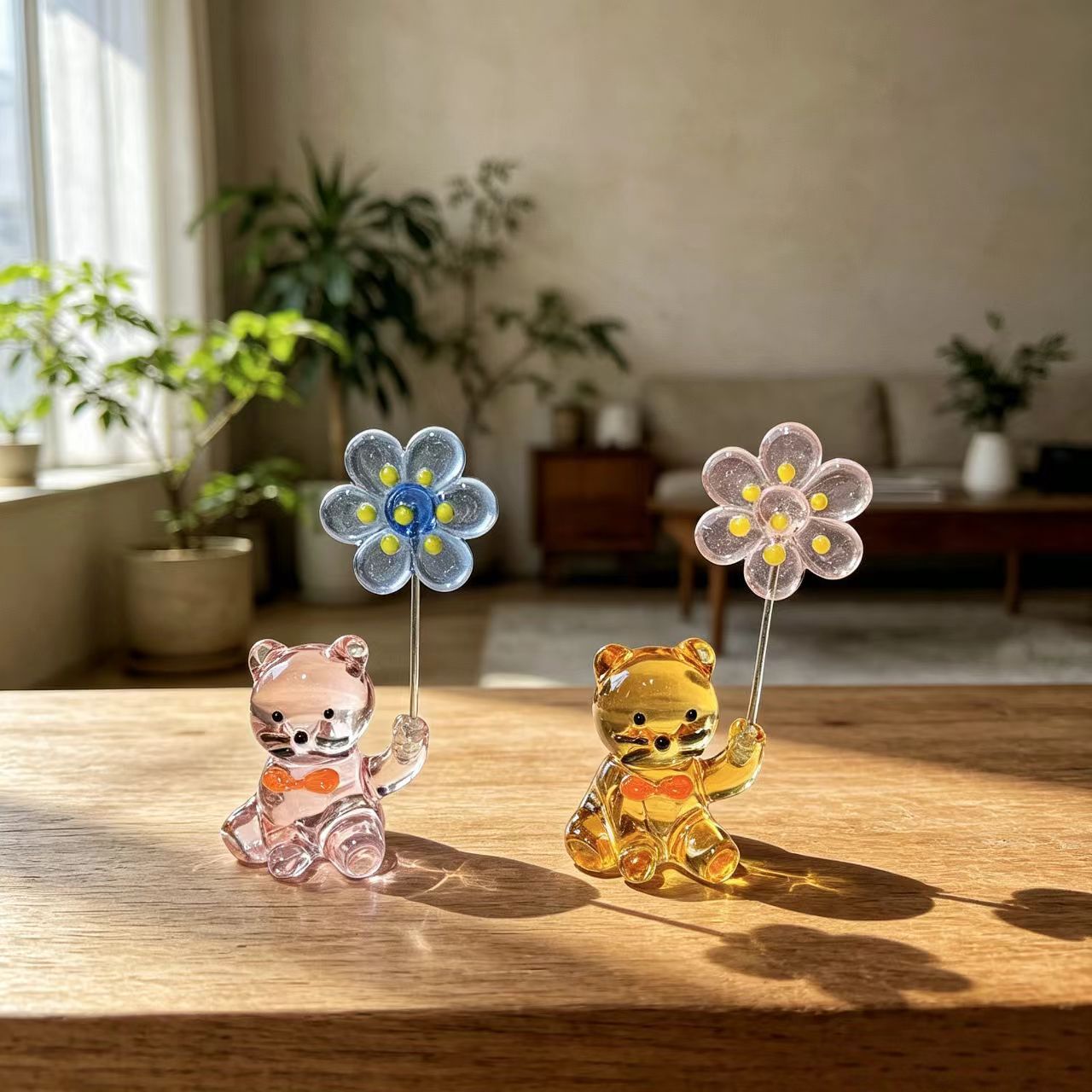 Paper Weight Crystal - Szklany przycisk do papieru w japońskim